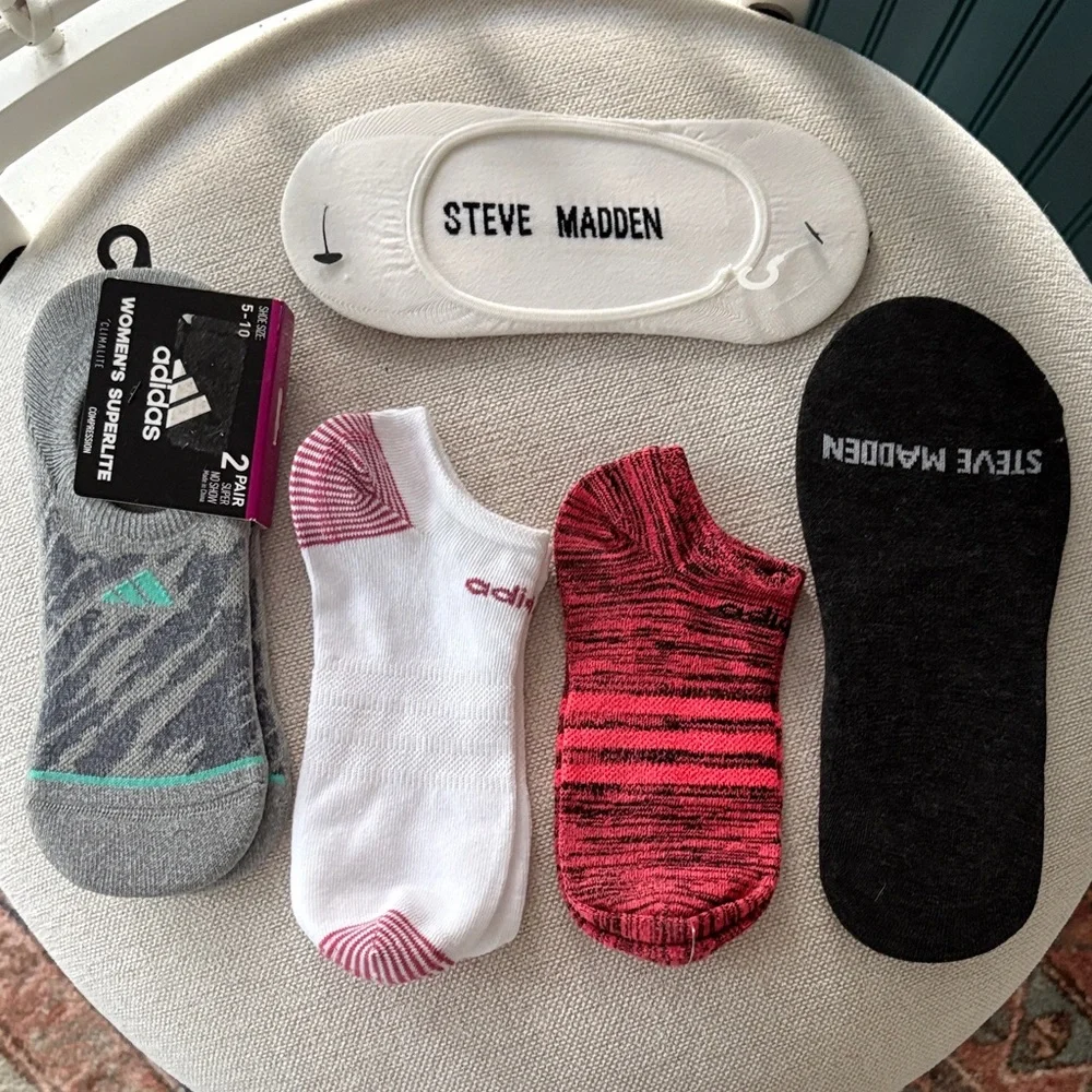 Adidas Superlite Climalite Compression & S Madden No Show Socks